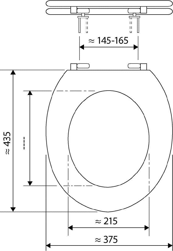 Sanitop-Wingenroth - 40555 3- WC-Sitz Dekor Modern Art II - Toilettensitz mit Holz-Kern - Individuel