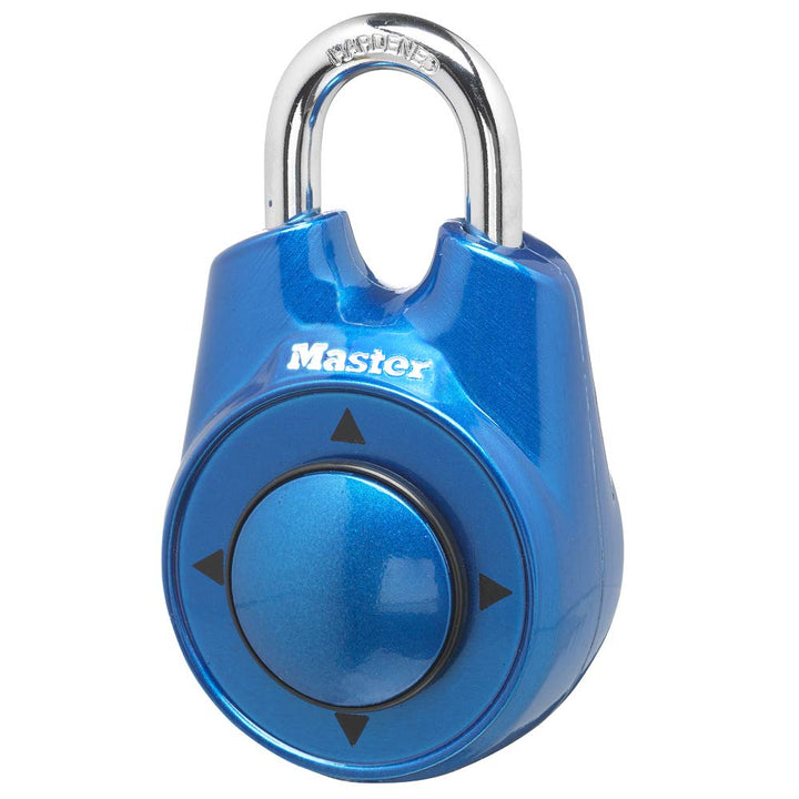 Master Lock 1500iD Schliessfachschloss-Set Ihr eigenes direktionales Zahlenschloss, 1 Packung, blau,