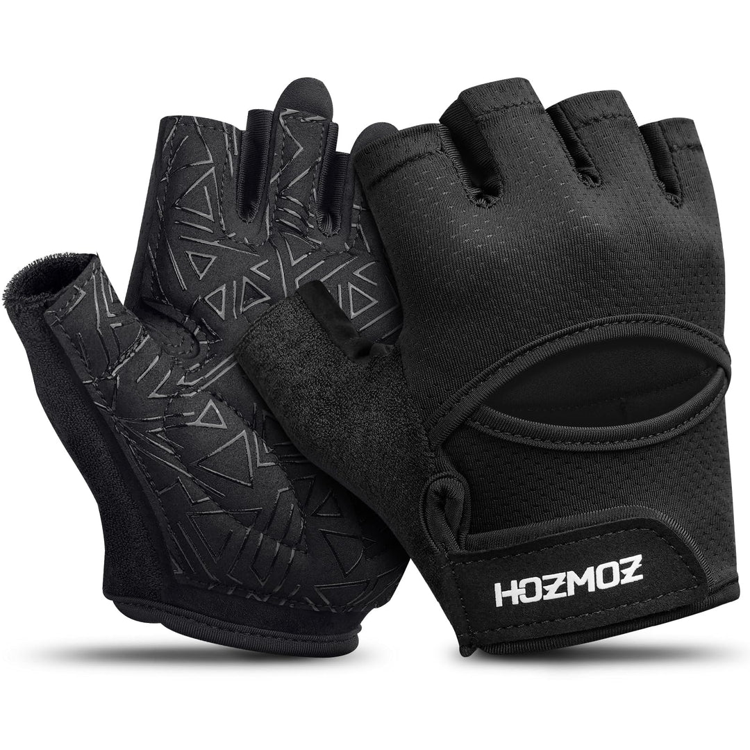 Belüftete Gewichtheberhandschuhe, dick gepolsterte Workout-Handschuhe mit vollem Handflächenschutz,