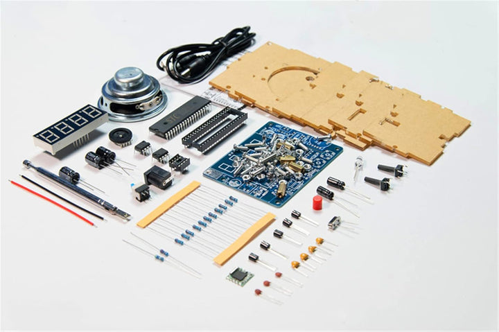 DIY Radio FM Empfänger Kit - Digitalradio 87MHz-108MHz Einstellbar Wireless Empfänger Lautsprecher m