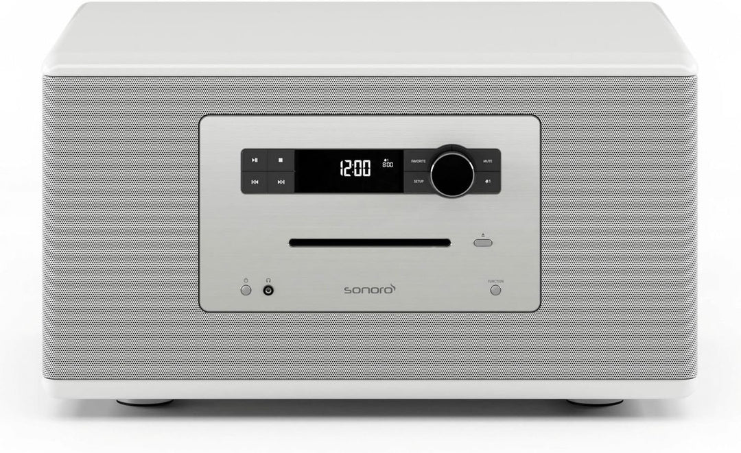 sonoro HiFi Schwarz - High End 3-Wege HiFi Stereo Musiksystem mit Bluetooth, Optischer Digitaleingan