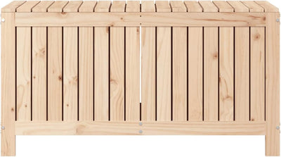 Tidyard Gartentruhe Holz, Aufbewahrungsbox Auflagenbox Kissenbox Gartenbox Kissentruhe Truhe 115x49x