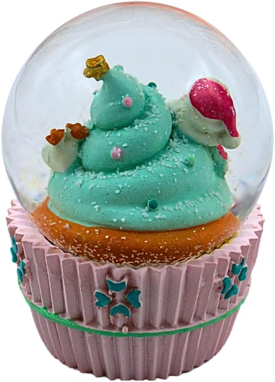 Schüttelkugel, Glaskugel Weihnachten, Weihnachtsmannkugel, Schneekugel als Weihnachtsmann mit Rentie