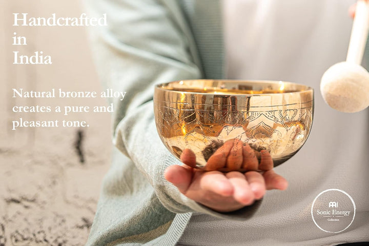 Sonic Energy Engraved Singing Bowl – 1.000g Klangschale für Yoga, Meditation, Deko – mit feiner Grav