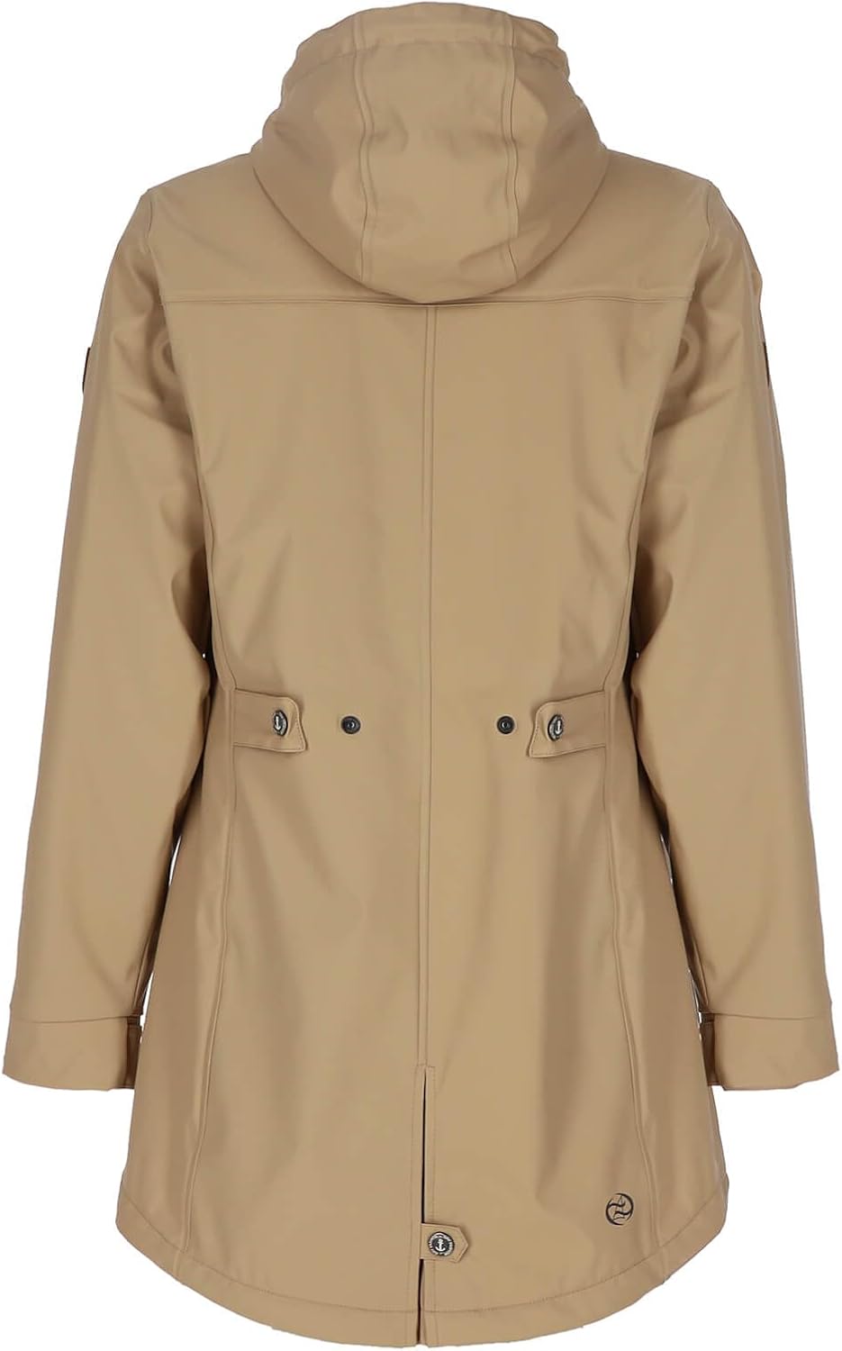 Dry Fashion Damen Regenmantel Malmö - Frauen Regenjacke Jacke mit Kapuze Lang Winddicht Wasserdicht