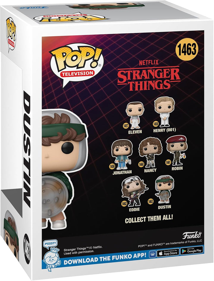 Funko Pop! TV: Stranger Things - Hunter Dustin Henderson mit Shield - Aka Zahnlos - Vinyl-Sammelfi