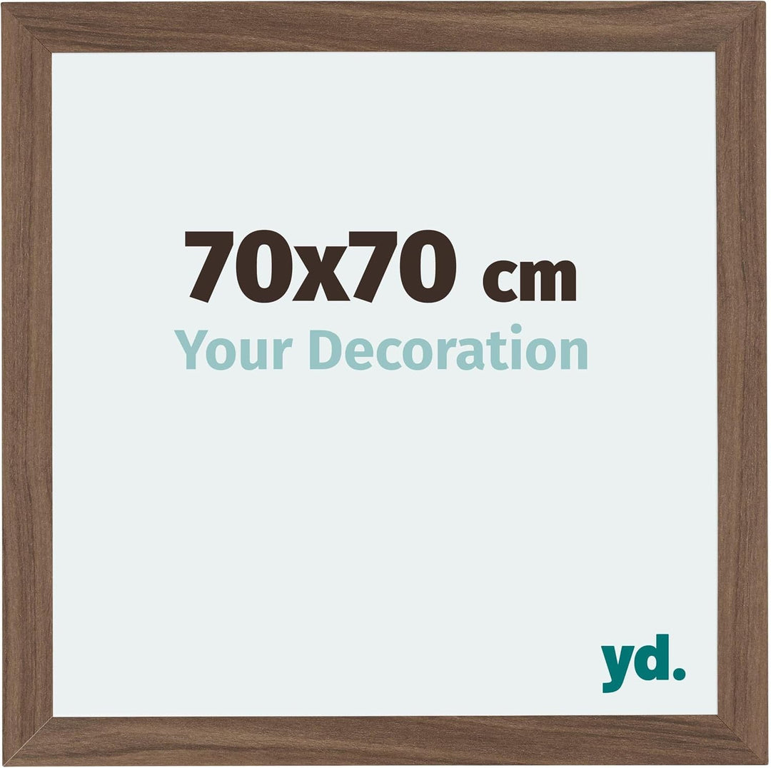 yd. Your Decoration - Bilderrahmen 70x70 cm - Bilderrahmen aus MDF mit Acrylglas - Antireflex - Ausg