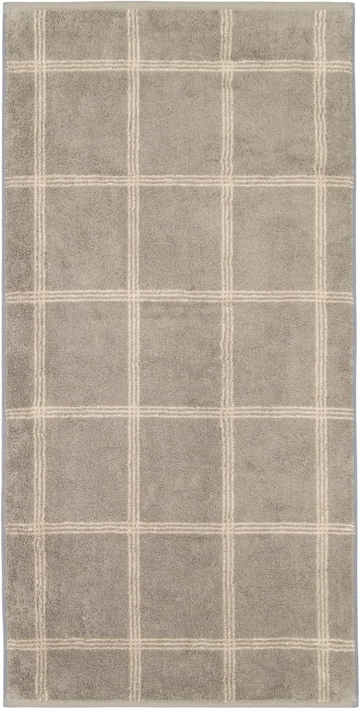 Cawö Handtücher Luxury Home Two-Tone Grafik 604 Graphit - 70 Handtuch 50x100 cm, Handtuch 50x100 cm