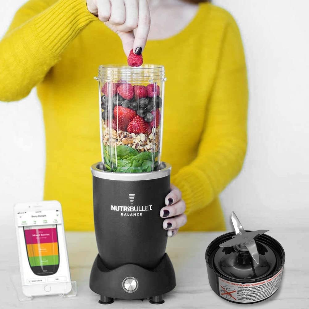 Klinge für NutriBullet 1200 Series Mixer, 6 Lamellen Ersatzklinge Teil kompatibel mit NutriBullet 12