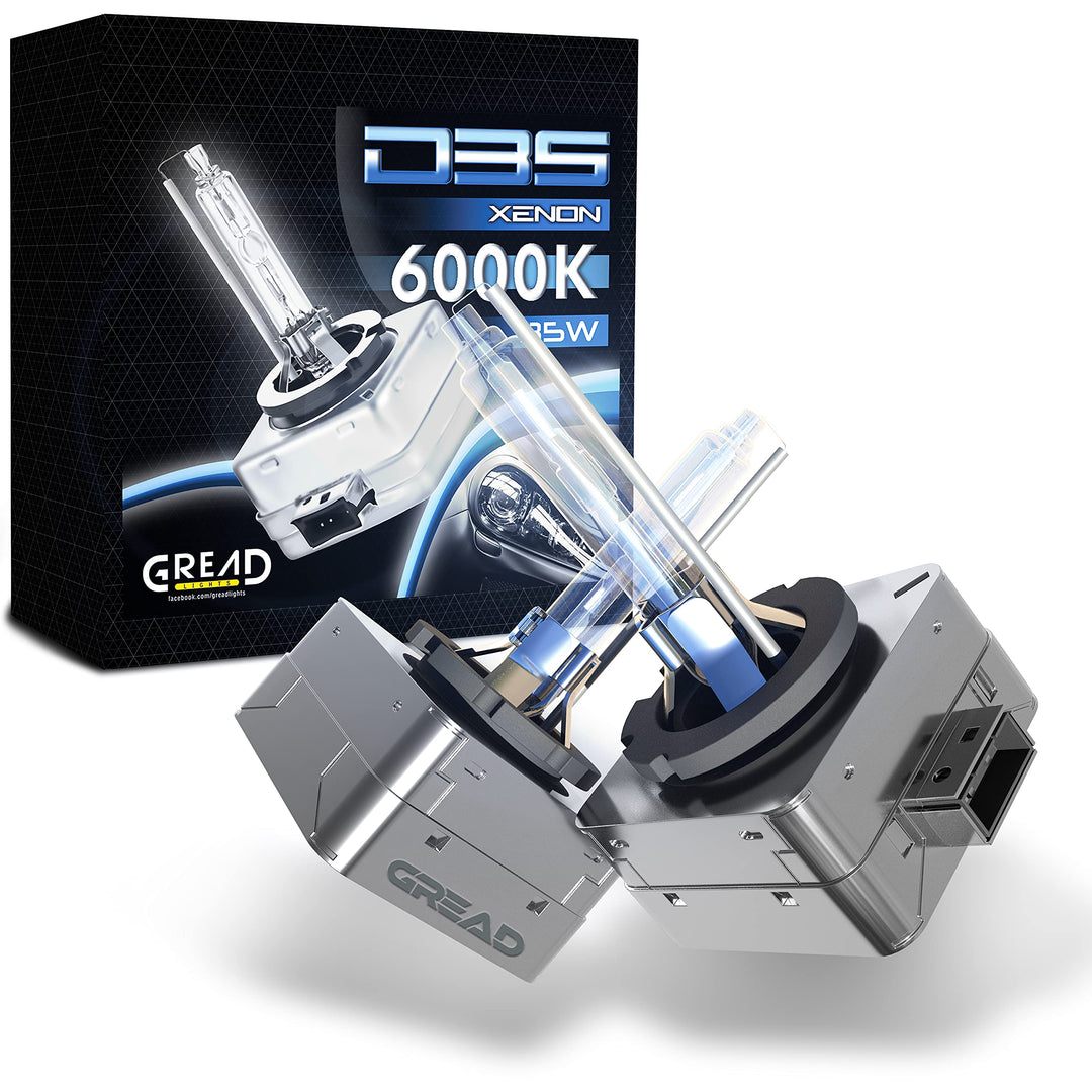 Gread D3S Xenon Brenner 2 Stück - 6000k 35W - für Xenon Auto Scheinwerfer Lampe passgenau und lange