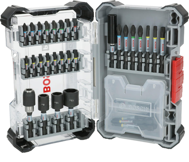 Bosch 33x PRO Impact Set, 33-tlg. (200 x 107 mm, Professional Zubehör Schraubendreher, Schraubendreh