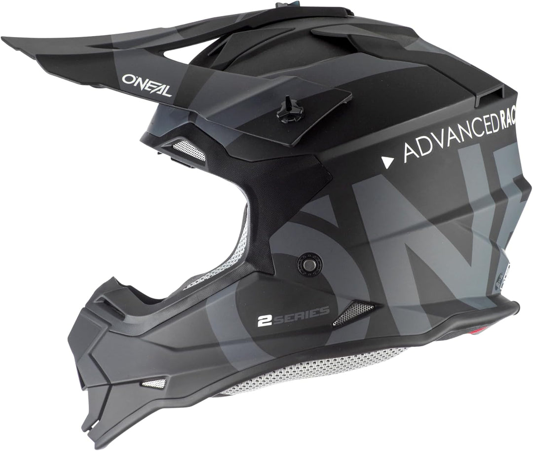 O'NEAL 2SRS Helm Slick Motocross Helm, MX Enduro Motorrad, Starke ABS-Schale, gepolstertes & waschba