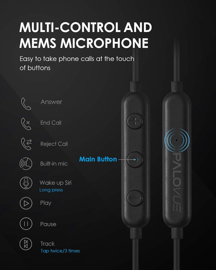 PALOVUE Lightning Kopfhörer Ohrhörer MFi-zertifiziert kompatibel mit iPhone 14, 13, 12, 11, Pro Max,
