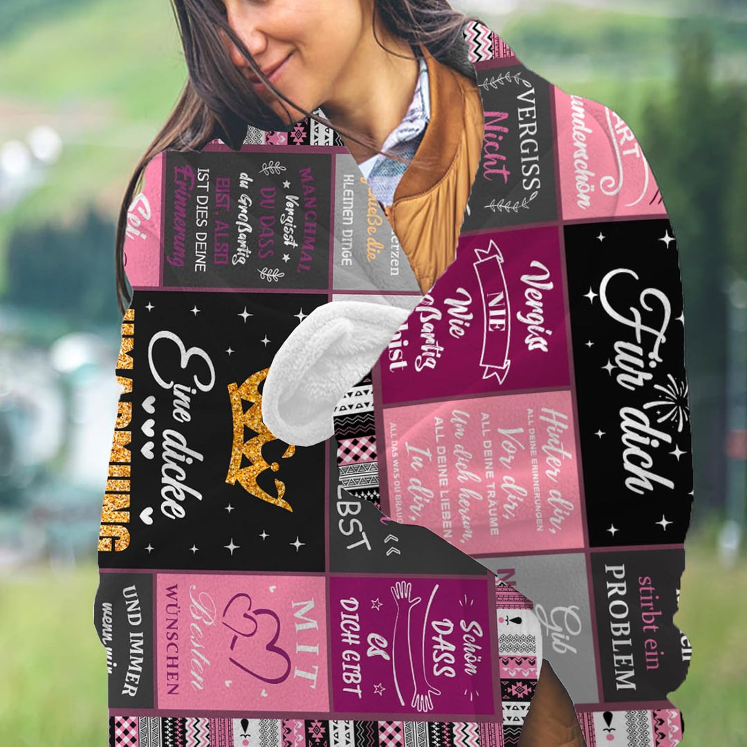 Geschenke für Freundin,Umarmung Kuscheldecken Geschenkegeburtstag für Beste Freundin,Geschenke für F
