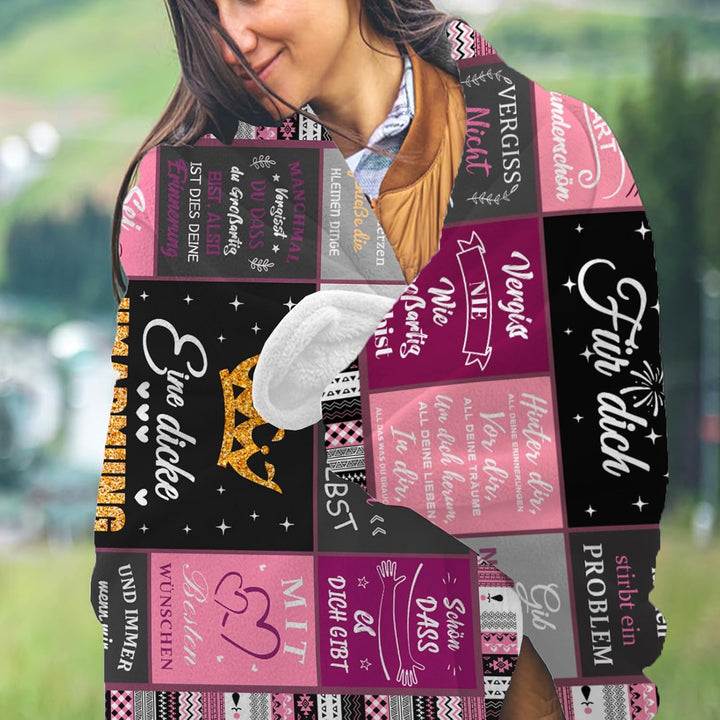 Geschenke für Freundin,Umarmung Kuscheldecken Geschenkegeburtstag für Beste Freundin,Geschenke für F