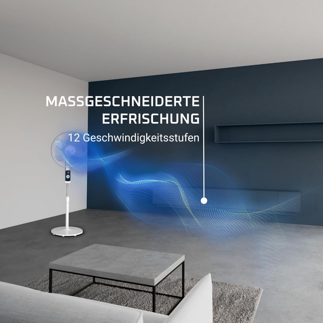 Rowenta Turbo Silence Standventilator, nur 35 dB(A) im Silent Night-Modus, energiesparend, 12 Geschw