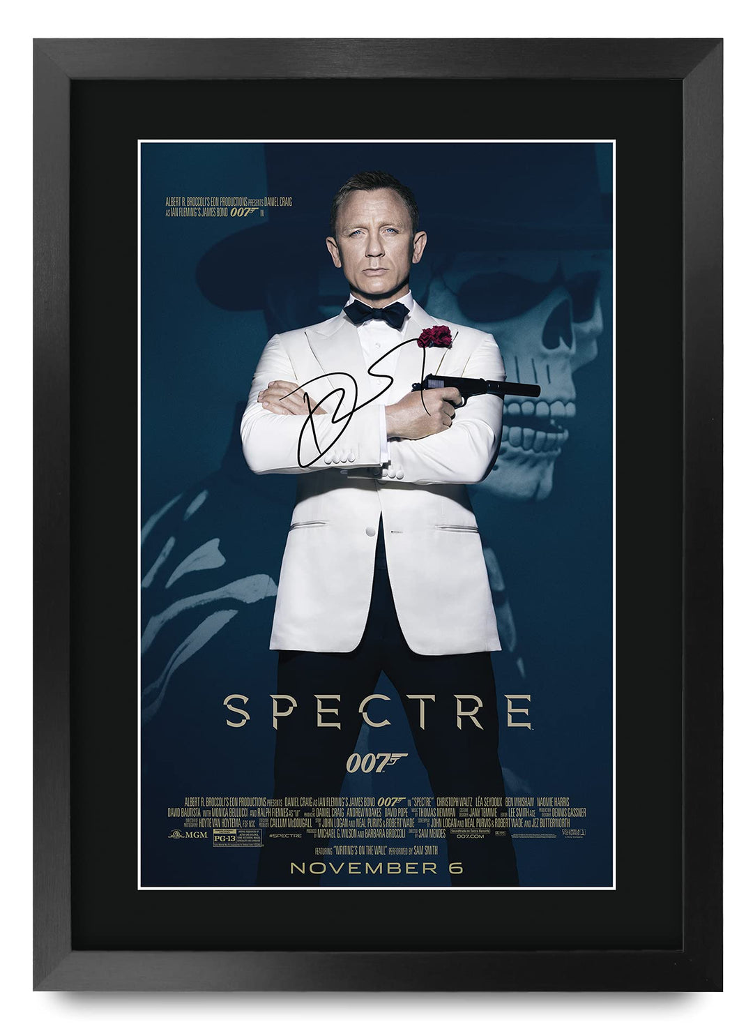 HWC Trading A3 FR James Bond - Specter Movie Poster Daniel Craig Signed Geschenk GESTALTET A3 Printe
