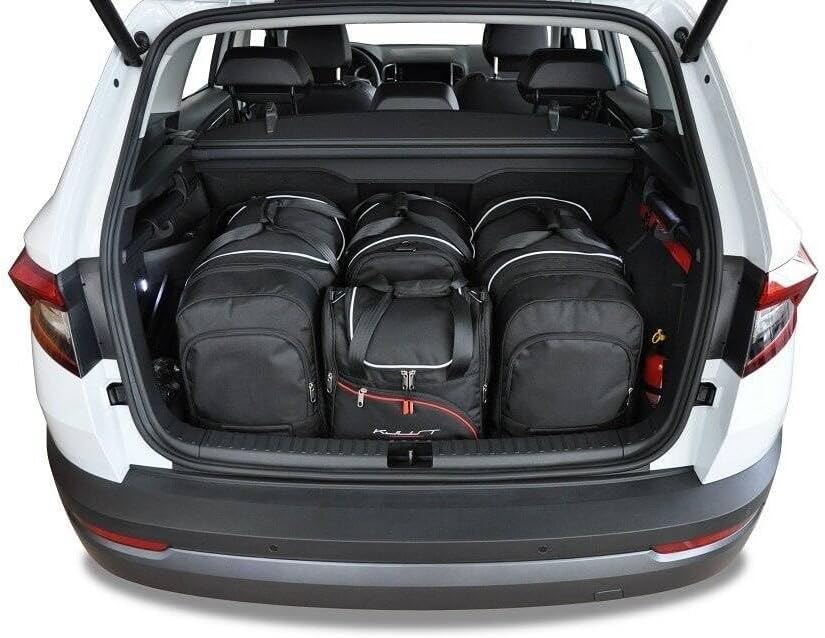 KJUST Dedizierte Kofferraumtaschen 4 STK kompatibel mit Skoda KAROQ I 2017+