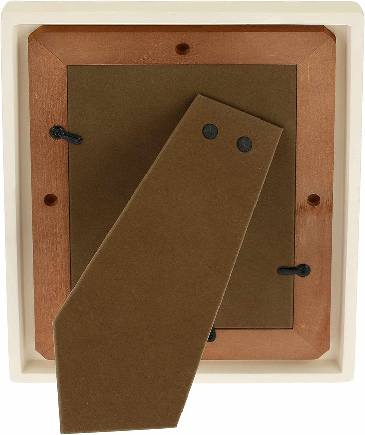 THUN - Fotorahmen - Zubehör für Zuhause - Geschenkidee - Linie Elegance - Keramik, Rahmen aus Kiefer