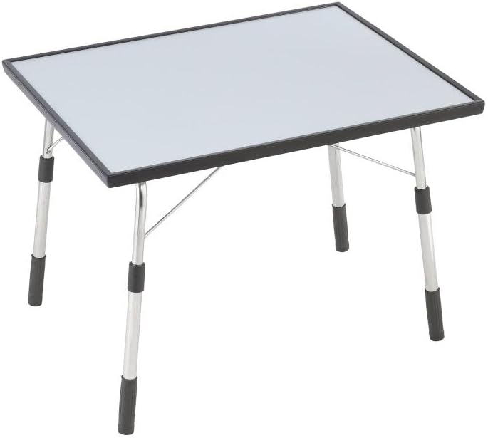 Lafuma Mobilier Klappbarer, höhenverstellbarer Gartentisch, Wetterfest, Louisiane, carbon (grau), 72