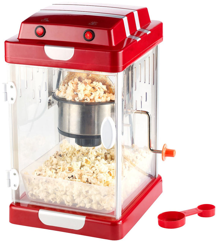 Rosenstein & Söhne Popcornmaschine: Retro-Popcorn-Maschine "Movie" im 50er-Jahre-Look (Popcornmaschi