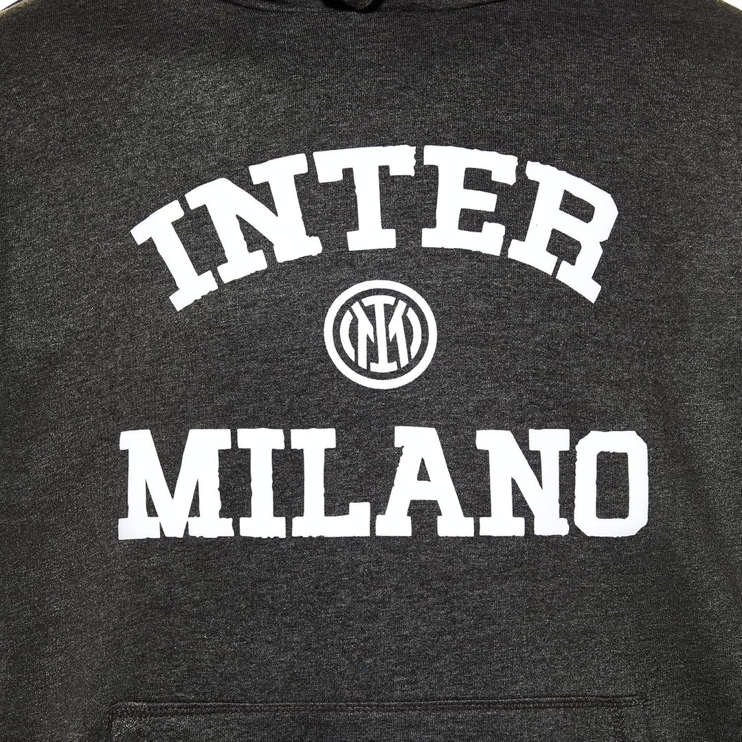Inter Unisex Sweatshirt mit Kapuze Kapuzenpullover S Grau, S Grau
