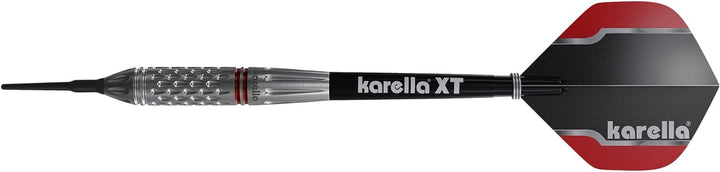 Karella Commander Steeldart und Softdart Silver, 90% Tungsten, 19, 21g, 23g, für klassisches Dartboa