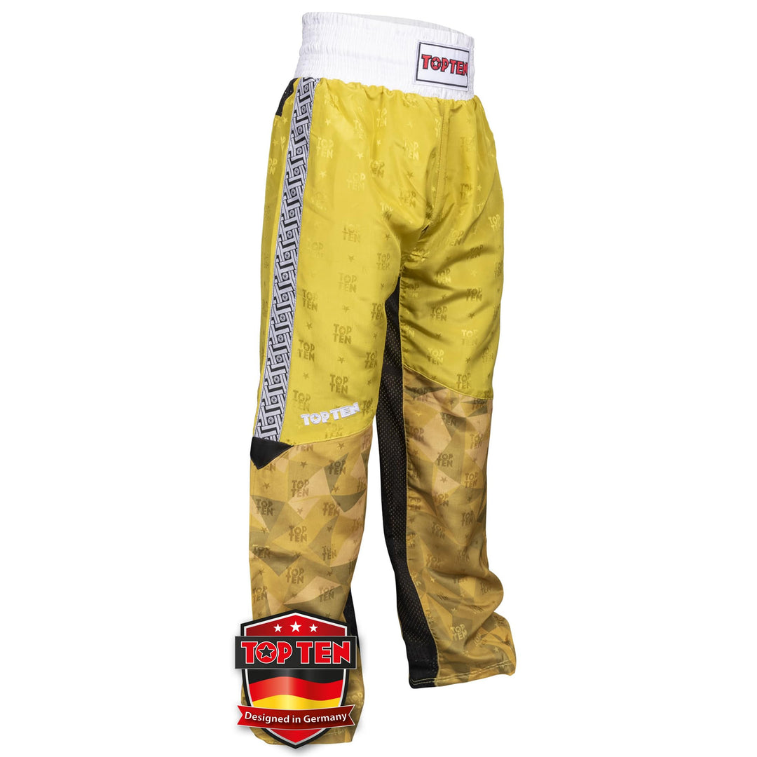 TOP TEN Kickboxhose „Prism“, Gelb