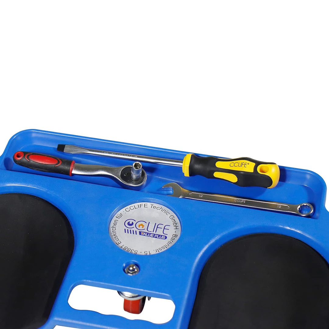 CCLIFE Kniebrett mit Rollen Werkstatt Knierollbrett Rolling Knee Pads mit 5 Roller Max. 120 kg