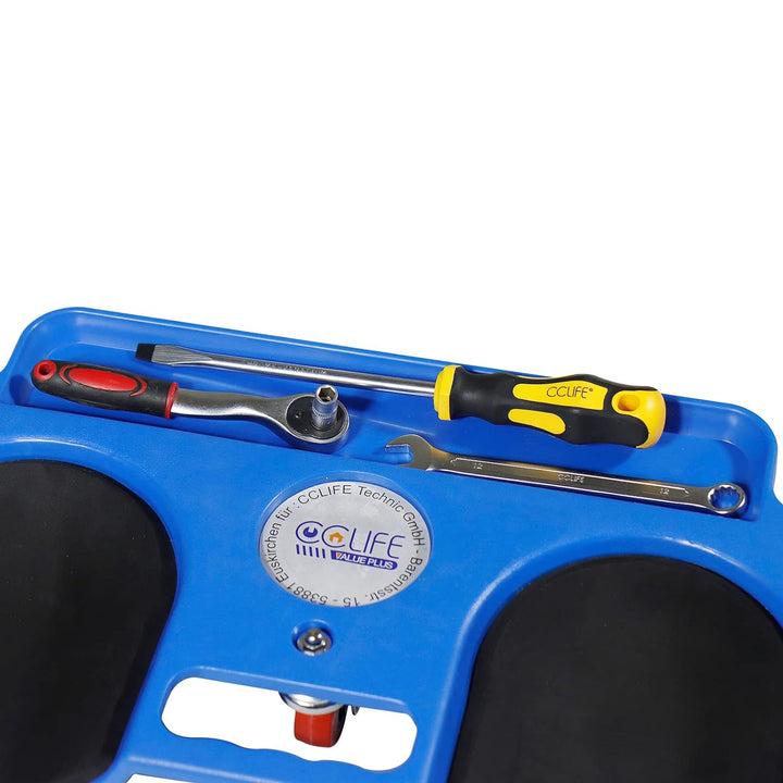CCLIFE Kniebrett mit Rollen Werkstatt Knierollbrett Rolling Knee Pads mit 5 Roller Max. 120 kg