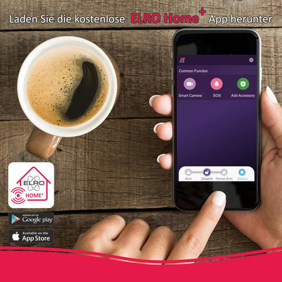 ELRO AS90S Home+ Smart Alarmanlage-WiFi-GSM Funktion-Bestens getestet-Mit Basisstation, Bedieneinhei