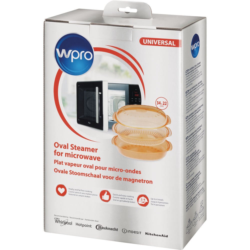 W-PRO Ovaler Garbehälter für die Mikrowelle • 34 x 22 cm