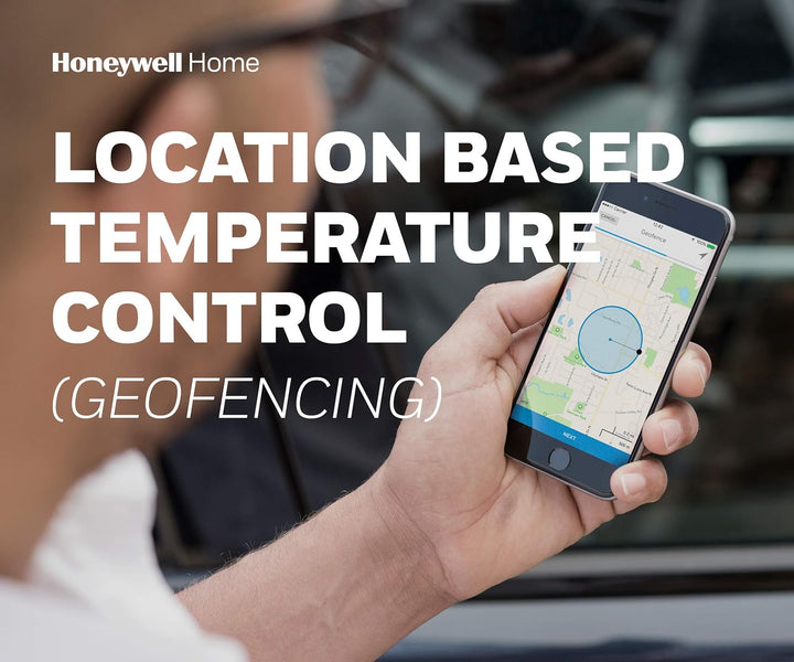 Honeywell Home T6R Wi-Fi Raumthermostat mit Tischhalter, Netzteil und Funk-Empfängerbox, schwarz, Y6