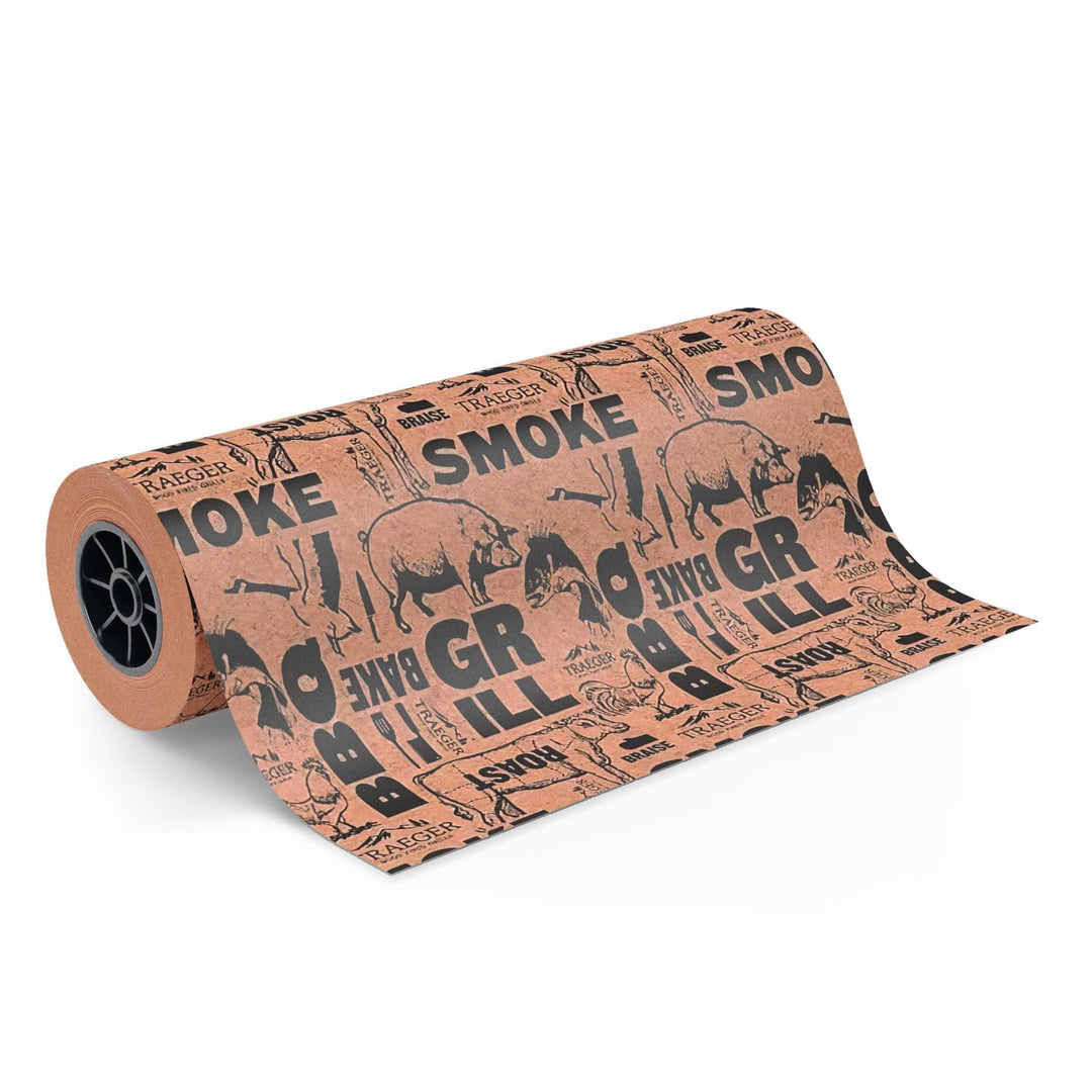 Traeger Grills BAC427 Papierrolle, 45,7 x 45,7 cm, hält Fleisch feucht, verbessert den Rauchgeschmac