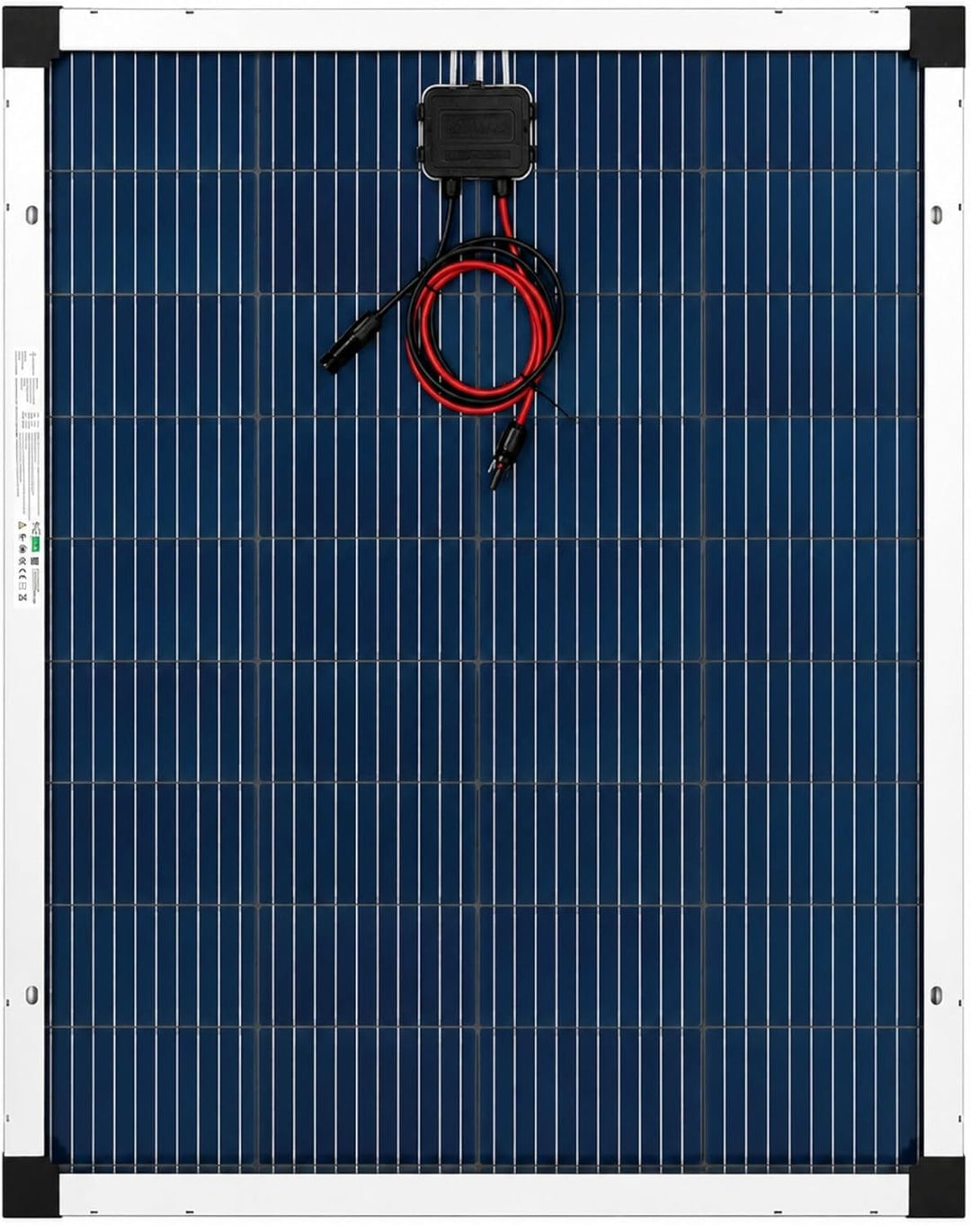 solartronics Solarmodul 130W Monokristallin Bifazial Schwarz Silber | Glas-Glas 890 x 770 x 35 mm 7,