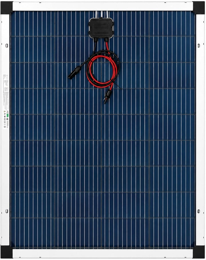 solartronics Solarmodul 130W Monokristallin Bifazial Schwarz Silber | Glas-Glas 890 x 770 x 35 mm 7,