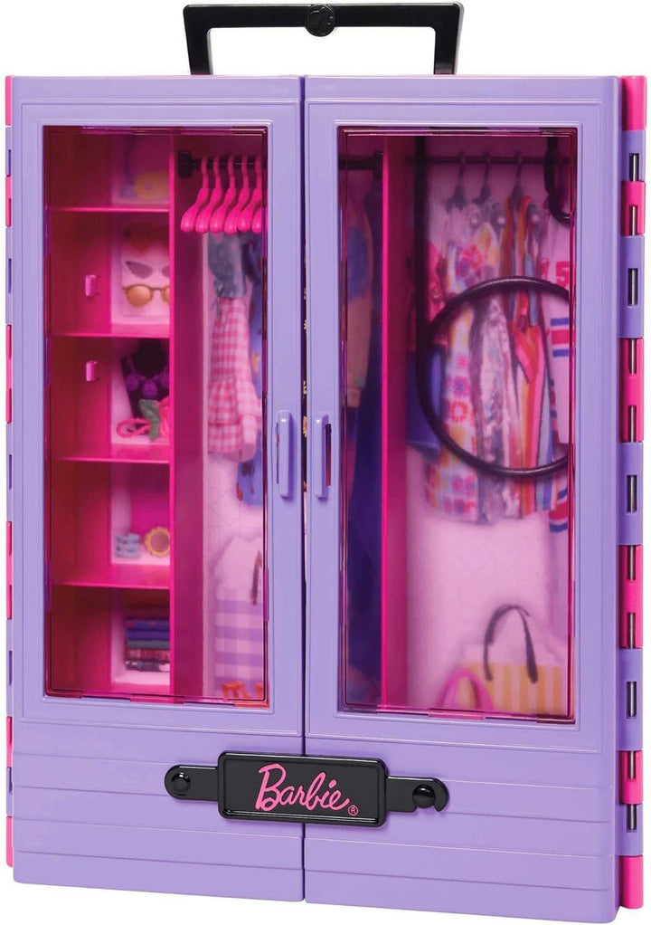 Barbie Ultimate Closet, Kleiderschrank mit über 15 Kleidern und Accessoires, Set zum Aufklappen, ink