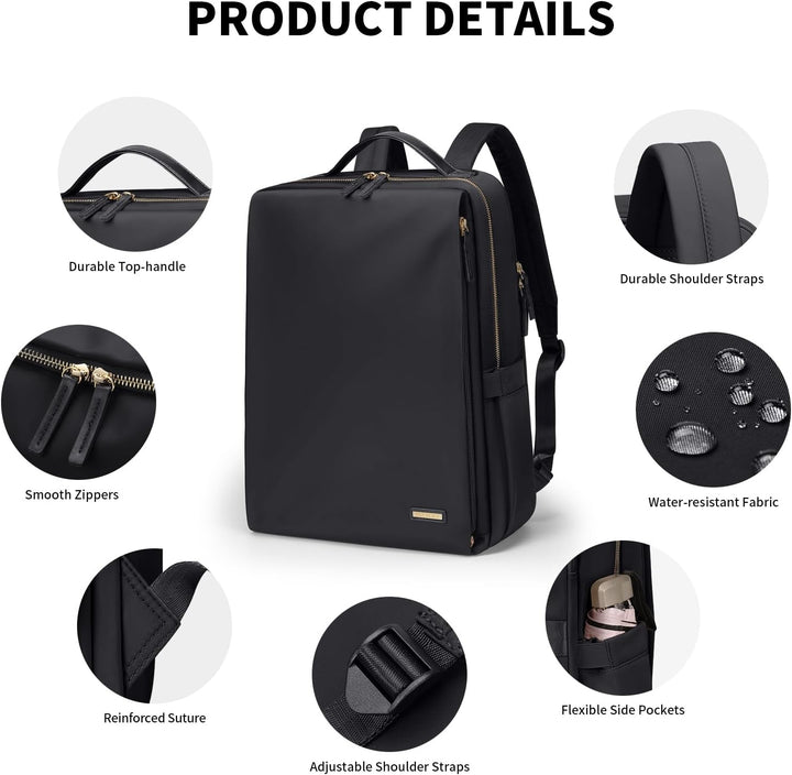 Stilvoller Laptop Rucksack für Damen von Fluggesellschaften zugelassen, Perfekt für die Arbeit das C