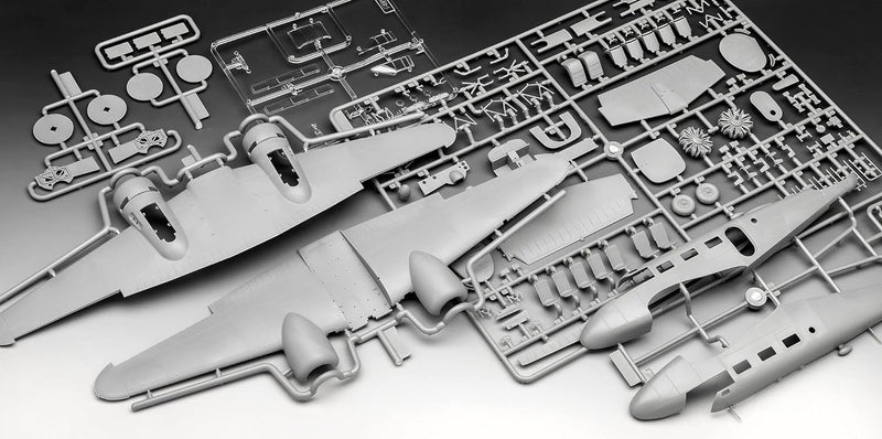 Revell Modellbausatz Beechcraft Model 18 I Detailliertes Modell im Massstab 1:48 I 129 Teile I Herau