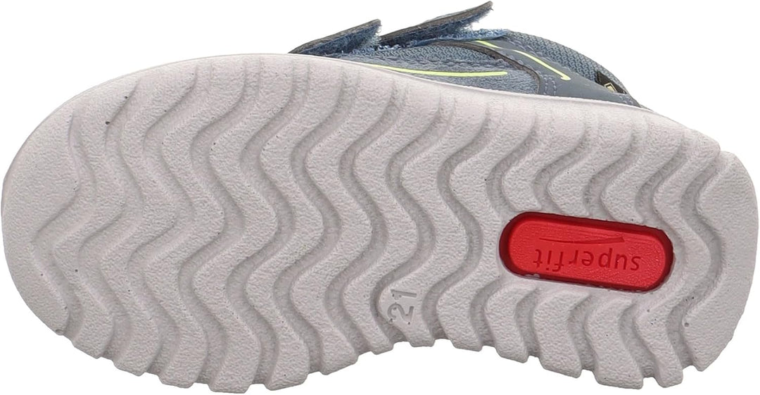 Superfit Jungen Sport7 Mini Sneaker, Blau Gelb 8000