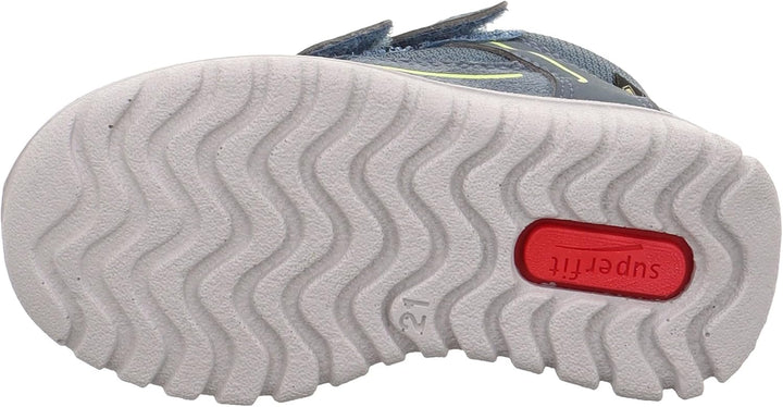 Superfit Jungen Sport7 Mini Sneaker, Blau Gelb 8000