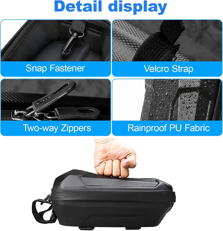 Giabuao 4L E Scooter Tasche für Roller, wasserdichte Rollertasche mit Schnellverschluss,Front Tube B