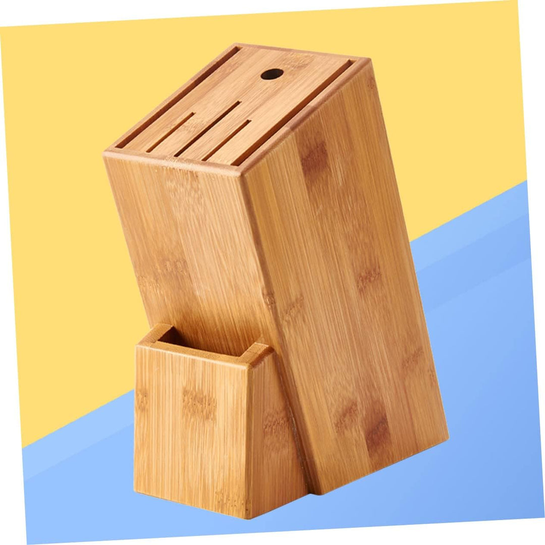 Cabilock Küchenregal Bambusregalhalter aus Bambus Stabiles Holzgestell als Messerhalter und Küchenab