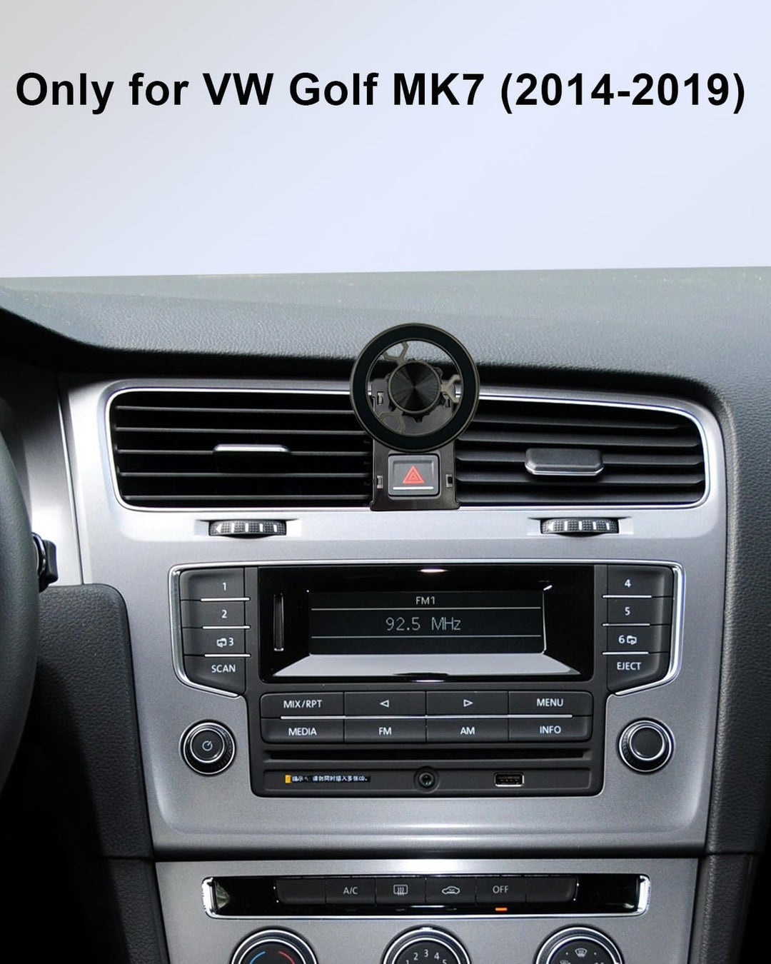 Magnet Handyhalterung Kompatibel mit VW Golf MK7 2014-2019 360 Grad Einstellbares Kompatibel mit Mag