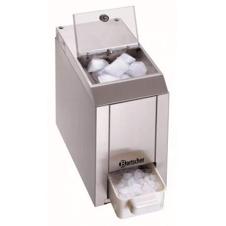 Bartscher 135012 Edelstahl Eiscrasher, Fassungsvermögen 1kg, Auffangbehälter herausnehmbar,
