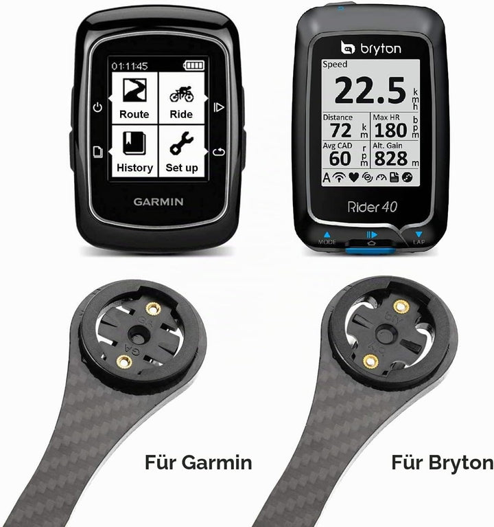 Fahrradcomputer GPS Lenkerhalterung, passend für Bryton Rider, Garmin Edge (200, 500, 510, 800, 810