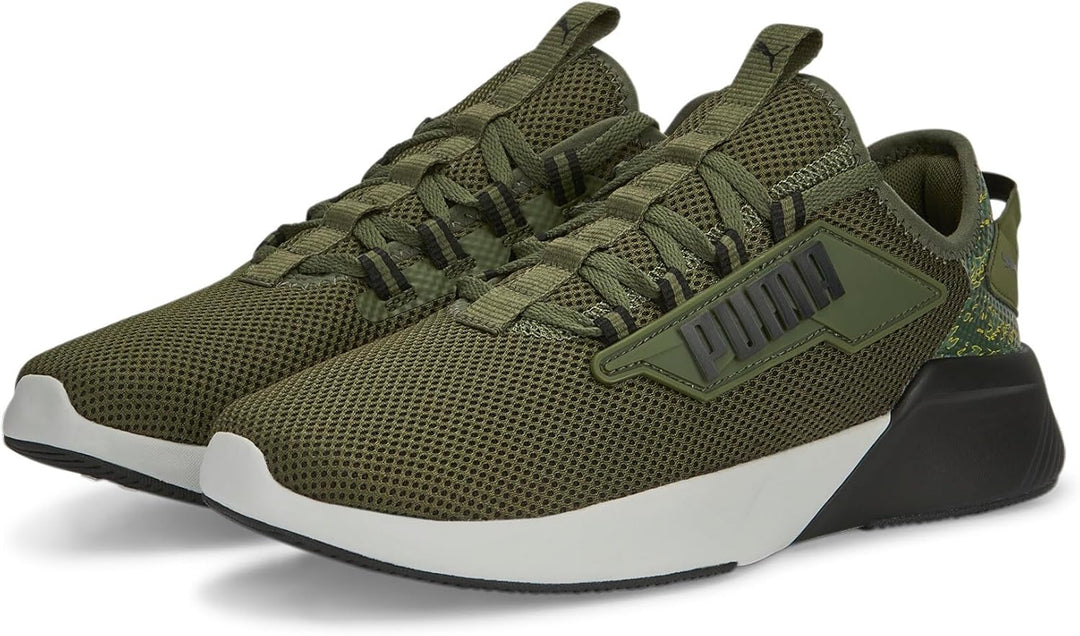 PUMA Unisex Kinder Retaliate 2fussballschuhe 40.5 EU Green Moss Puma Black Feather Gray, 40.5 EU Gre