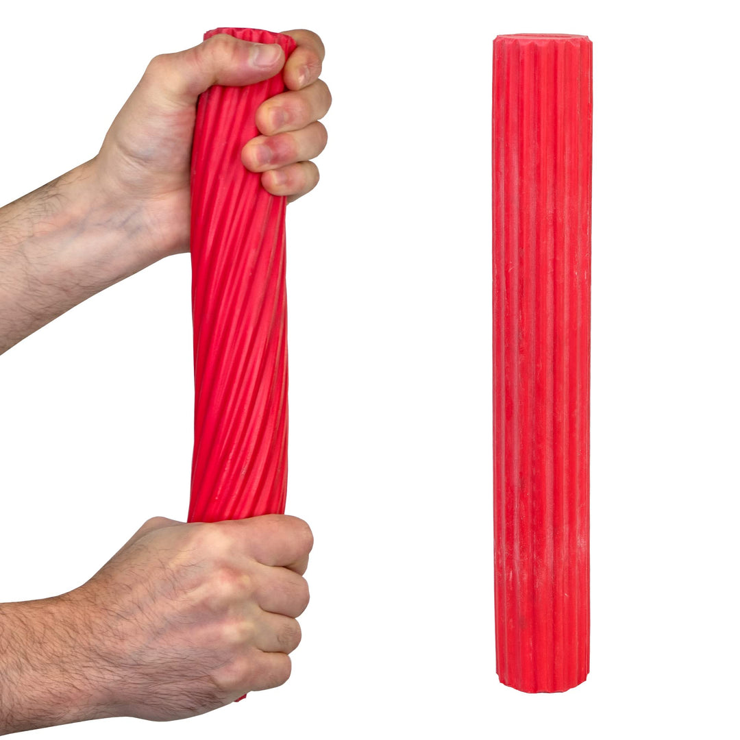 CanDo Hand- und Fingertrainer Twist-n-Bend, Flexibler Übungsstab, Trainingsstab, rot (leicht), 10-15