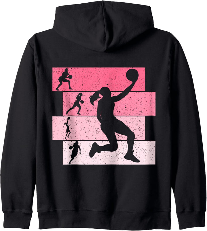 Basketball Mädchen Basketballerin Damen Kinder Kapuzenjacke