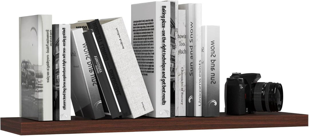 AKORD Wandregal PS-4 80 cm Bücherregal Spielzeug Blumen Dekoration für Wohnzimmer Schlafzimmer Moder